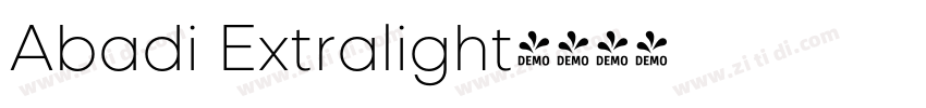 Abadi Extralight字体转换